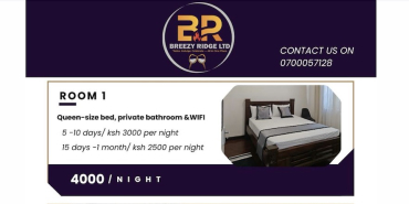 Traveling to Kenya? Rooms Available in Nairobi at Discounted Rates
