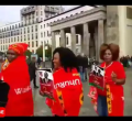 Jubilee Supporters Demonstrate Outside Chatham House in London [VIDEO]