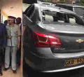 Rowdy Youths Pelt Stones at Interior CS Fred Matiang'i Entourage in Nairobi