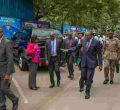 Kenyans Watch as President Uhuru Walks in the Streets of Nairobi
