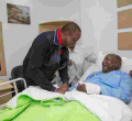 President Uhuru Visits Ailing Veteran Politician Kenneth Matiba