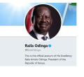 Raila Declares Himself "President of the Republic of Kenya" on Twitter