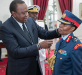 President Kenyatta Unveils Kenya's First Woman Major General, Fatuma Ahmed 