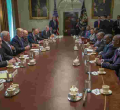 Why This White House Meeting Photo Between President Uhuru and Trump has Caught the Eye of Kenyans Online