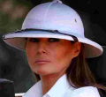 US First Lady Melania Trump on the Spot over Colonial Pith She Wore While in Kenya