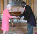 Queen Elizabeth II Formally Receives Kenya's New Envoy to the UK Manoah Esipisu