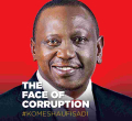 Mysterious Anti-Corruption Banners with President Uhuru, Ruto Faces Hanged Across Nairobi [PHOTOS]