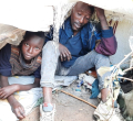 Single Kenyan Father and His Son Say They Have Been Living in the Thickets after Losing Livelihood Because of the Covid-19 Pandemic