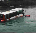 Scare as Tourist Bus Plunges into Indian Ocean in Mombasa 
