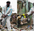 Fear as Dandora Dumpsite Scavengers are Pictured Wearing Discarded PPEs