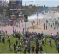 Chaos as Rowdy Youth Stone Deputy President William Ruto's Convoy in Kisumu  