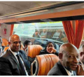 President Ruto Boards a Bus to Queen Elizabeth’s State Funeral in London