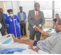 Gachagua Visits Presidential Escort Officers Involved in a Road Accident