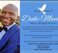 Death Announcement: Duke Mwebi of Laurel, Maryland