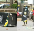 Nairobi’s Newly Installed CBD Dustbins Vandalised During Protests