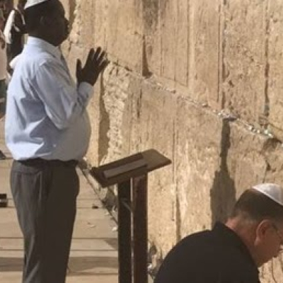 Raila Odinga at the Wailing Wall