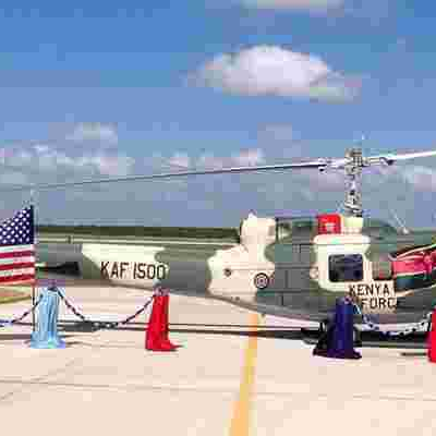 US Delivers War Chopper to Kenyan Forces