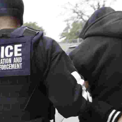 File/Photo Immigration and Customs Enforcement (ICE) Agents Arrest Several People in Columbia, Maryland