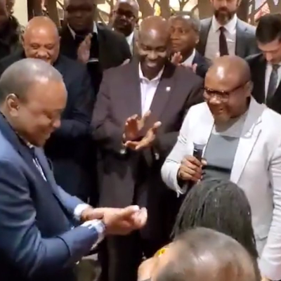 President Uhuru Kenyatta Visits New Kenyan-Owned Restaurant in Washington, DC [VIDEO]