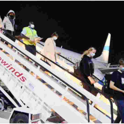 Ray of Hope as Chartered Plane Carrying 175 Foreign Tourists Lands in Kenya 