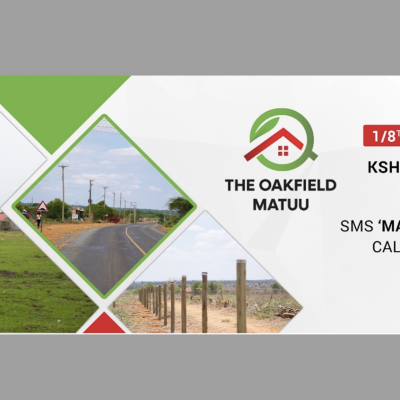 Affordable and Value-Added Plots for Sale at The Oakfield in Matuu