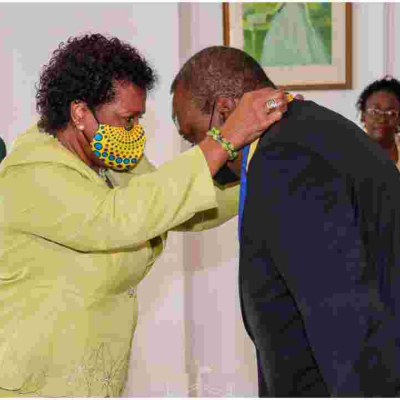 President Uhuru Kenyatta Awarded Barbados' Highest State Honor  