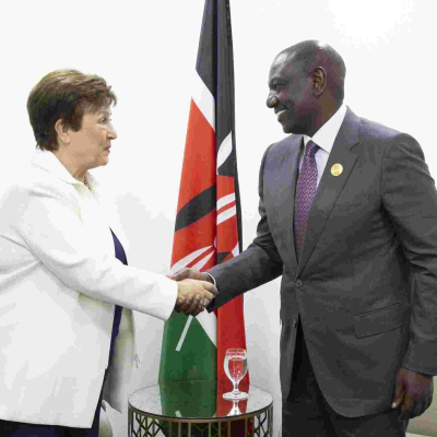 President William Ruto and IMF Managing Director Kristalina Georgieva Kenya Seeks New Financing From IMF
