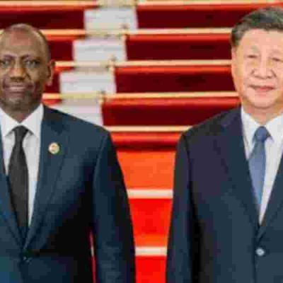 President William Ruto and President Xi Jinping of China at a State Banquet held in Beijing, China IMF Sounds Alarm on Kenya's Economy Amidst Concerns Over China's Downturn