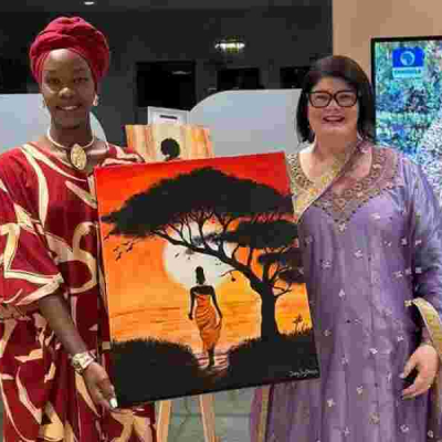 Kenyan Painter Celebrates African Heritage in Australian Art Scene