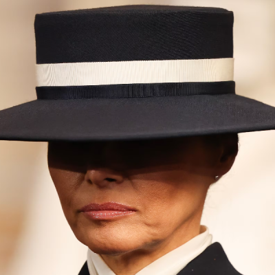 First Lady Melania Trump Melania Trump's Wide-brimmed Hat Steals Spotlight at DC Inauguration