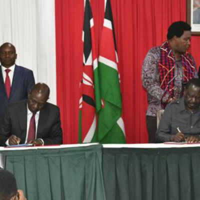 Ruto-Raila Sign 10-Point MoU