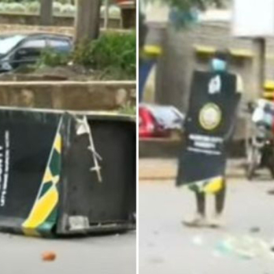 Nairobi’s Newly Installed CBD Dustbins Vandalised During Protests