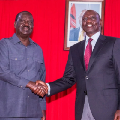 President William Ruto and Former Prime Minister Raila Odinga UDA and ODM Consider Joint Candidates in By-Elections to Prevent Contest