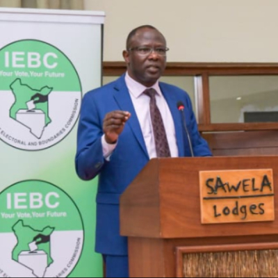 IEBC Chair Erastus Ethekon IEBC Launches Iris Recognition Technology