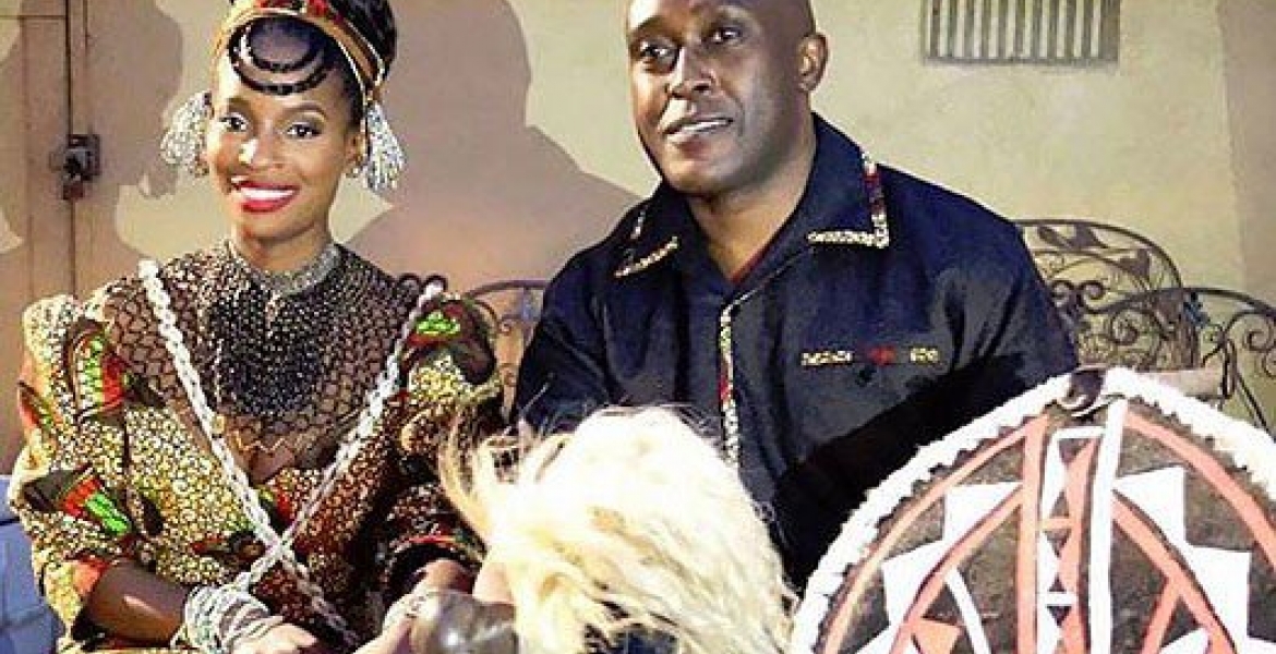 The Real Housewives of Atlanta's star Shamea Morton and fiance, US-based Kenyan businessman Gerald Mwangi.