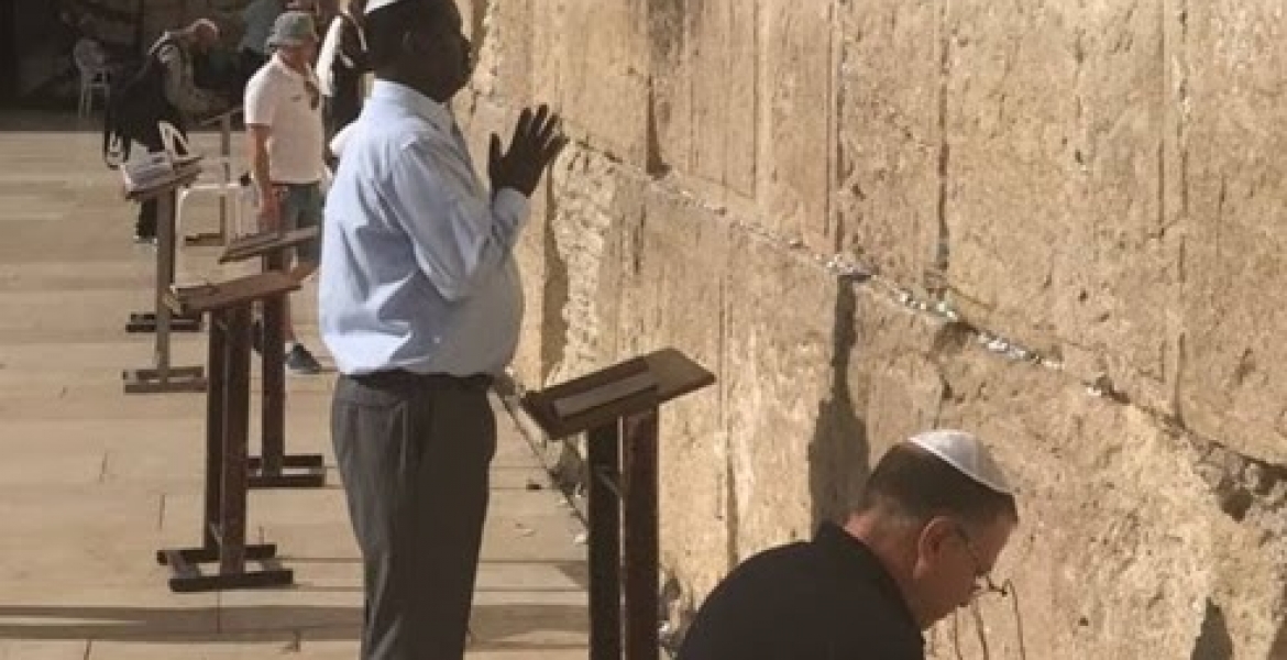 Raila Odinga at the Wailing Wall