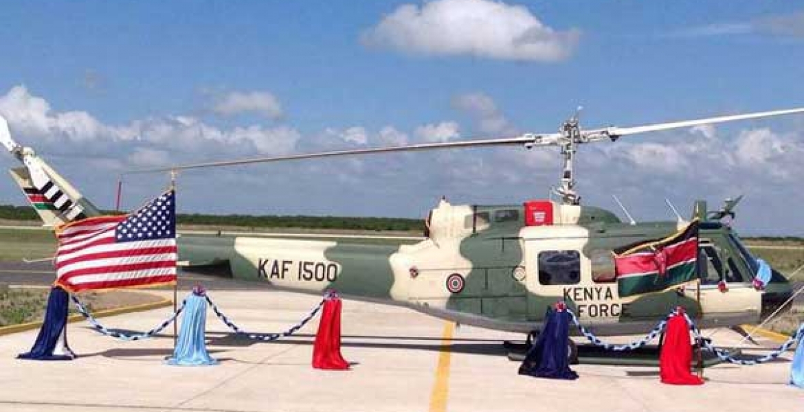US Delivers War Chopper to Kenyan Forces