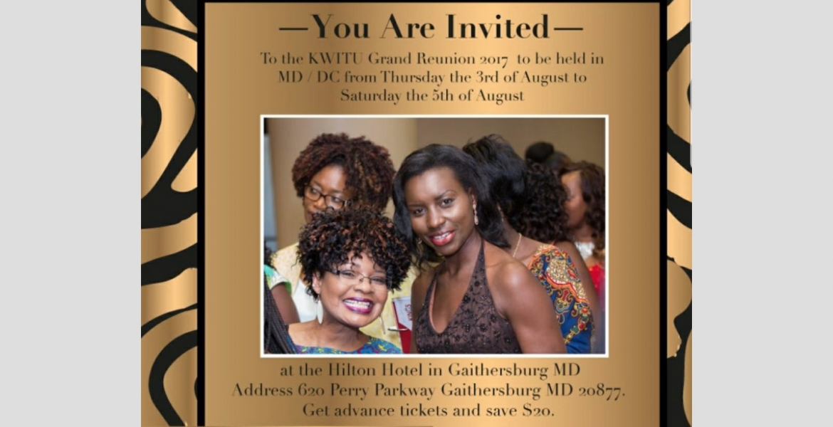 KWITU Grand Reunion 2017: August 3rd to 5th in Gaithersburg, Maryland