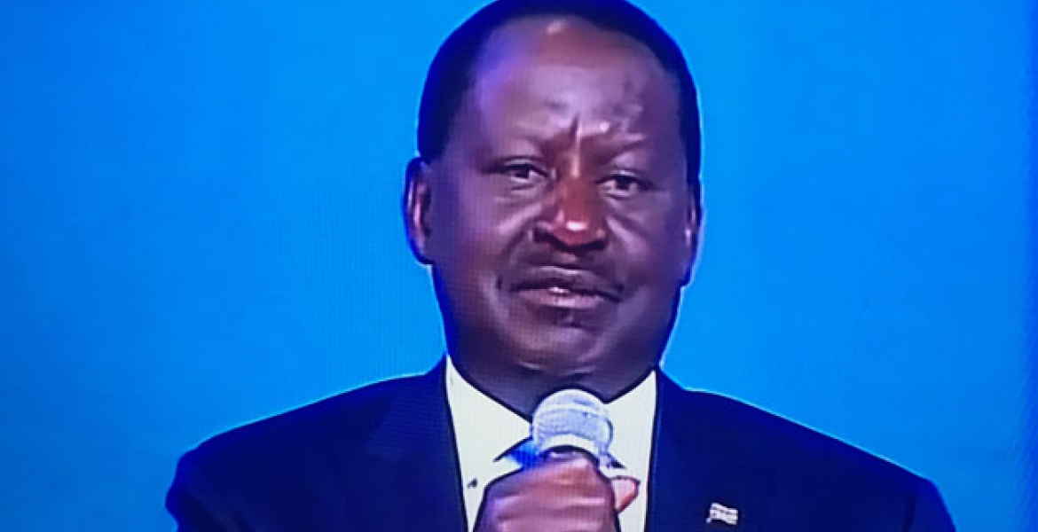 Raila Debates Solo as President Uhuru Skips Presidential Debate