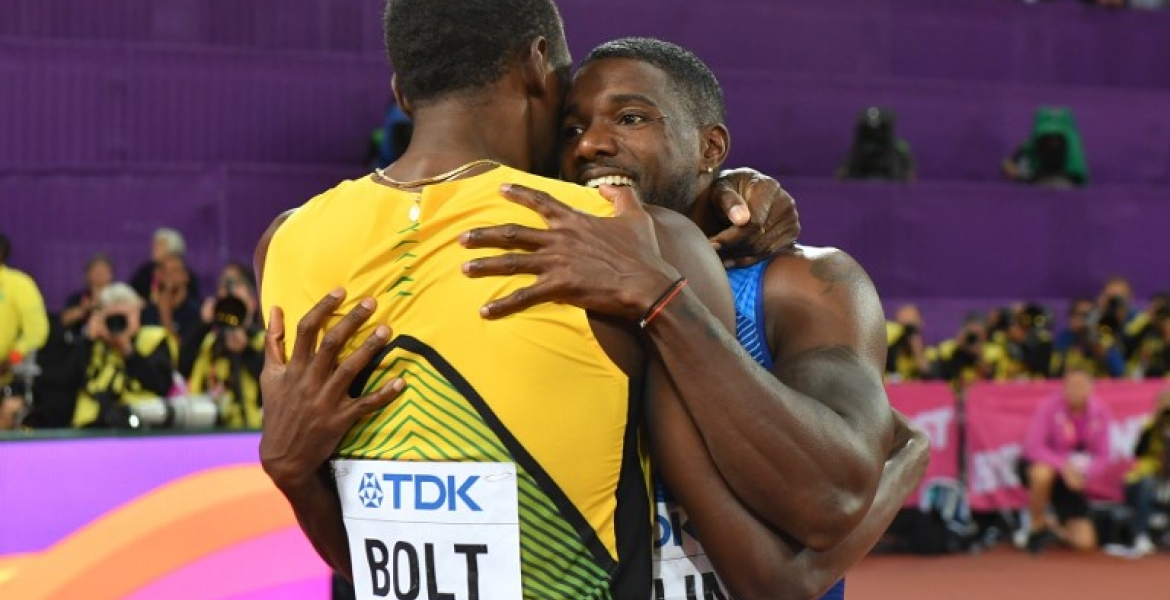 Justin Gatlin Shocks Usain Bolt to Win World 100m Race