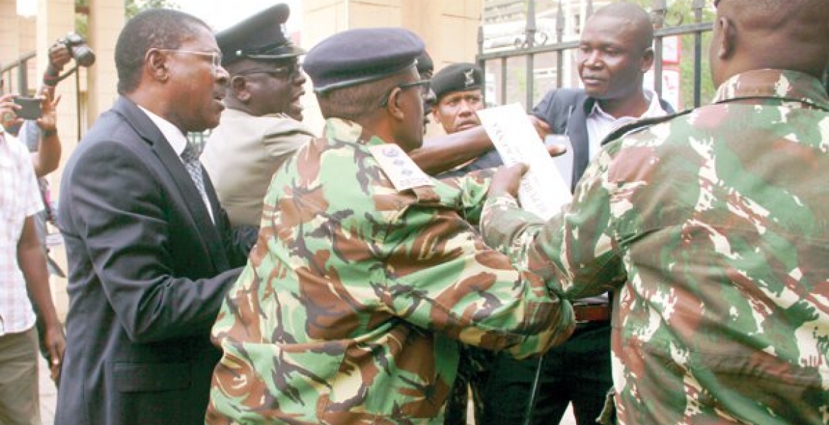 Wetangula's Bodyguard Charged with Causing Disturbance at the Supreme Court