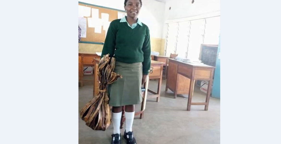 Kenyans React to Photo of Student Carrying Back to School Shopping on Banana Leaves Following Plastics Ban
