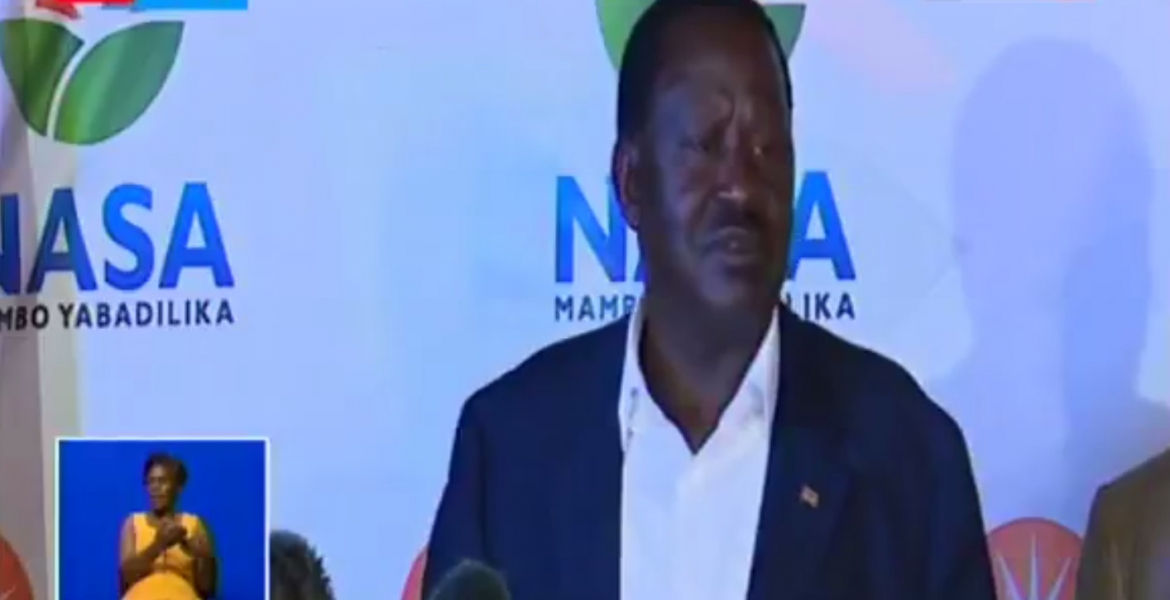 Raila Rejects Provisional Presidential Results Being Announced by IEBC, Calls Them &quot;Fake&quot; and &quot;Fictitious&quot;