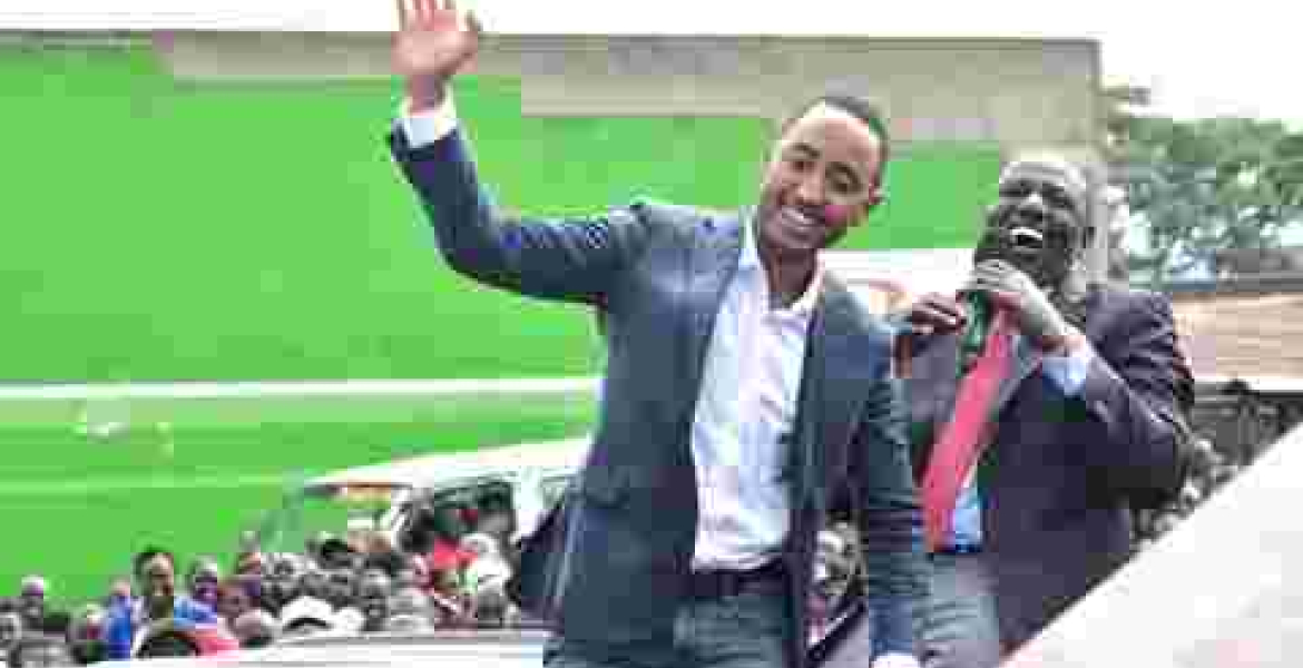 President Uhuru's Son Joins Presidential Campaign Trail ahead of Repeat Election