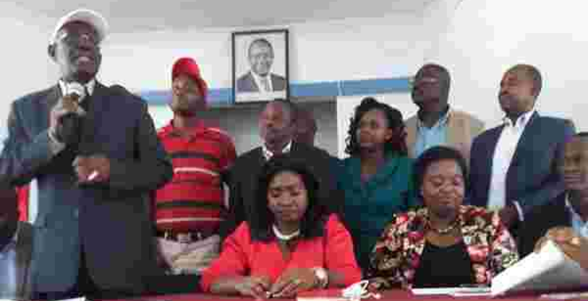 David Musila Leads 18 Ukambani Leaders in Endorsing President Uhuru