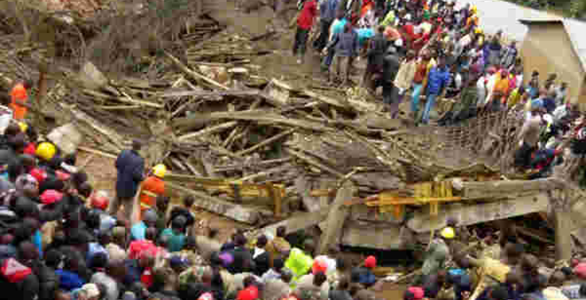 40 Injured as Building Collapses in Kapsabet Town, Nandi County