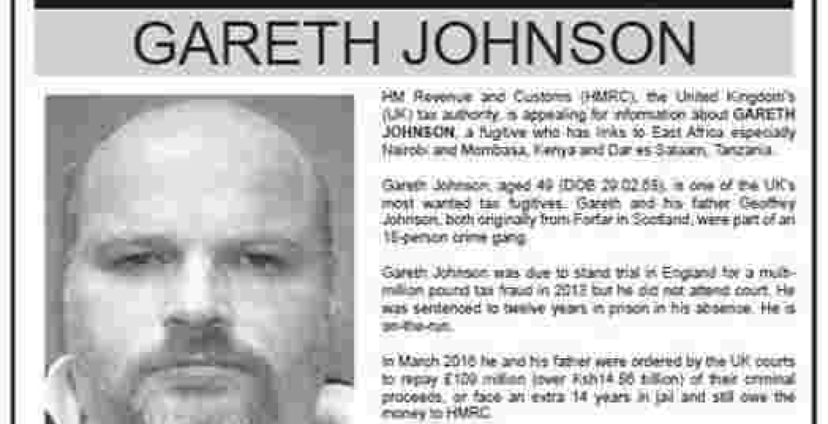 UK Offers Financial Reward for Information on Tax Fugitive Hiding in Nairobi