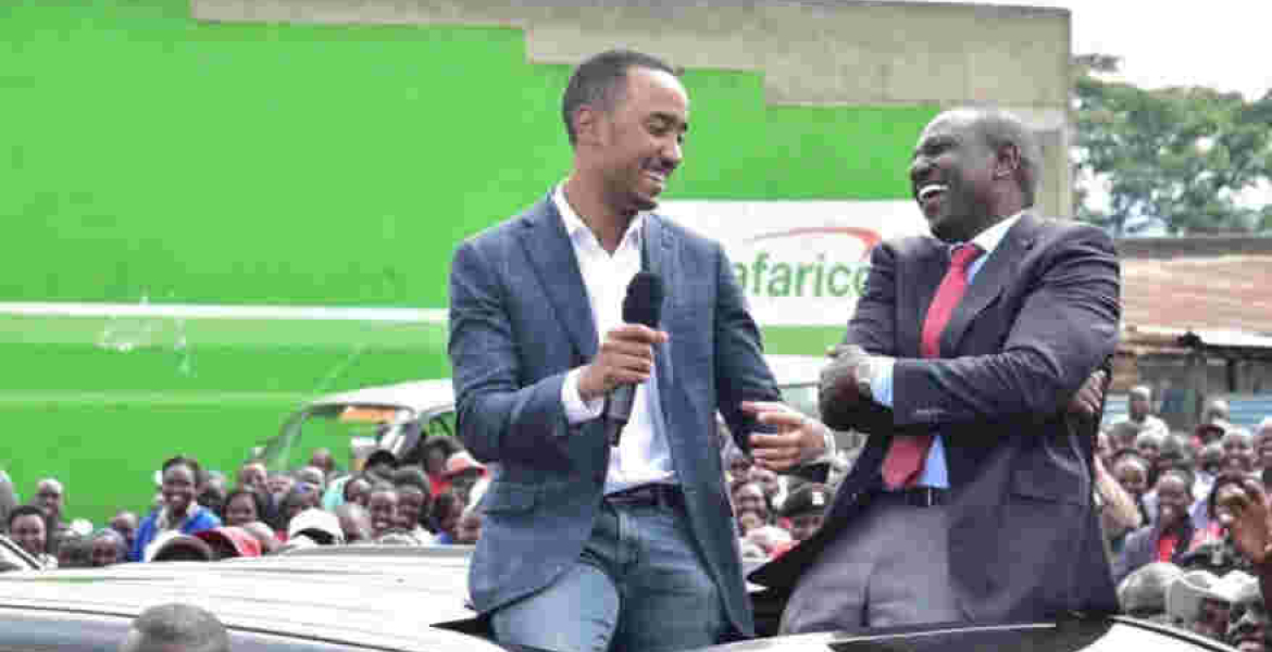 Retired President Mwai Kibaki's Grandson Defends President Uhuru Son Muhoho over Fumbled Speech