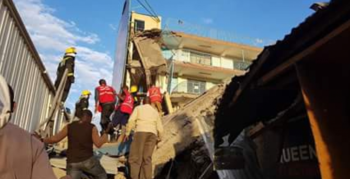 4-Story Building Collapses in Nakuru, Several Feared Trapped