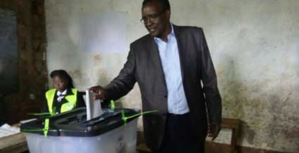 Chief Justice David Maraga Casts His Ballot